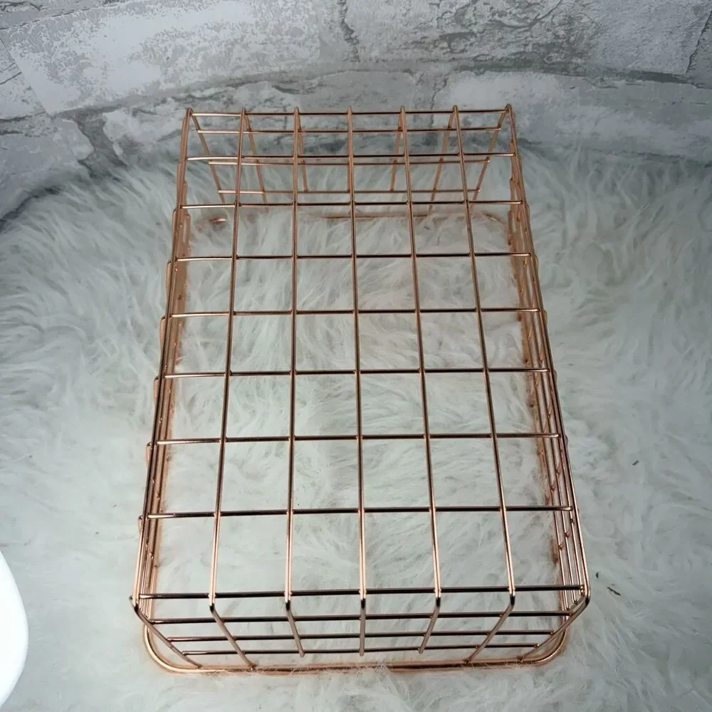 10” Bronze Metal Wire Basket